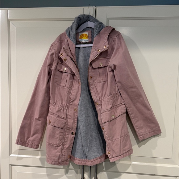 C&C California Other - C&C California KIDS size :10 Pink Hooded Jacket with Gray Lining